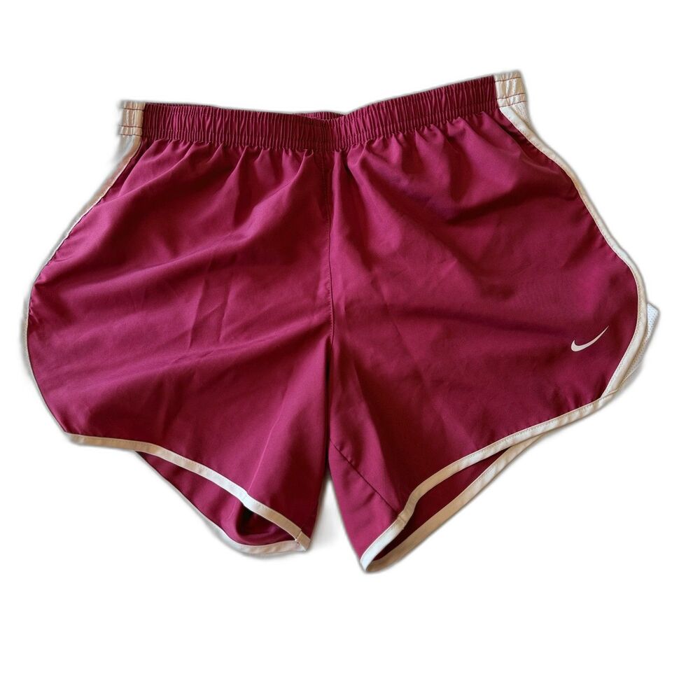 Nike Girls XL Dri FIT Tempo Running Shorts Berry Pink White 848196 635 Big Kids